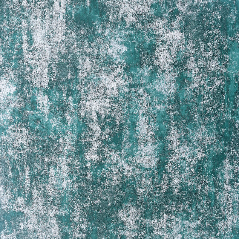 Velour Teal Distressed Wallpaper image number 0