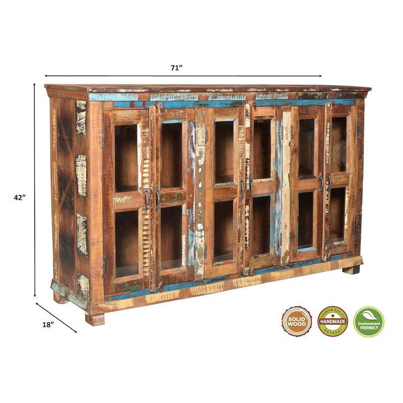 Taran Designs Prescott 6-door Solid Wood Sideboard