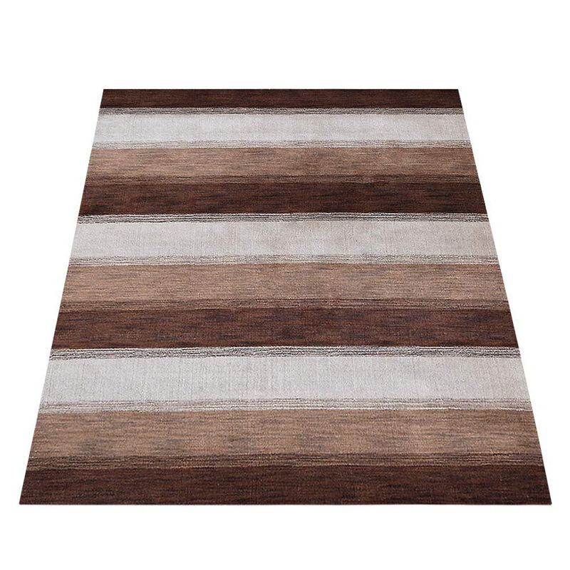 RUGSOTIC CARPETS HAND KNOTTED LOOM WOOL ECO-FRIENDLY AREA RUGS  - Rectangle, Contemporary Modern Design, High Pile Handmade Anti Skid Rugs for Living Room (L00204) image number 2