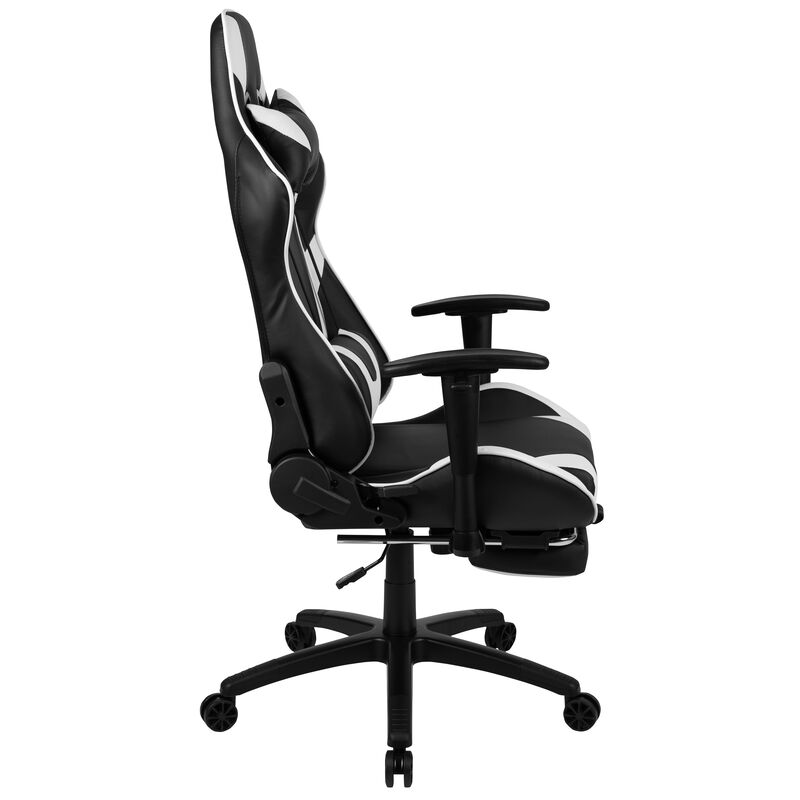X30 Gaming Chair Racing Office Ergonomic Computer Chair with Reclining Back and Slide-Out Footrest in   LeatherSoft image number 7