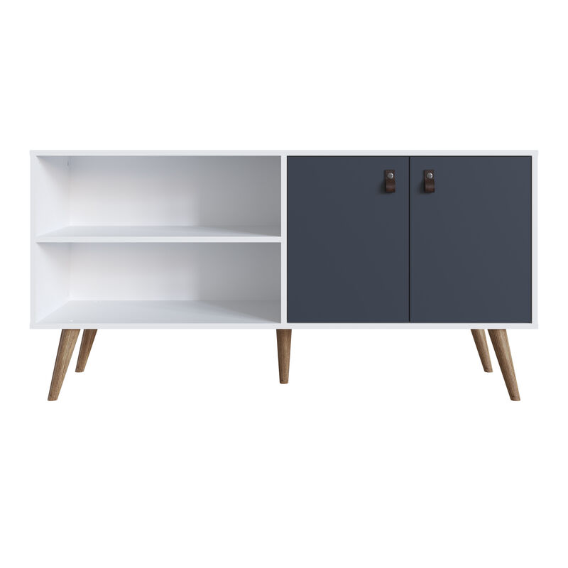 Amber White and Blue TV Stand image number 0