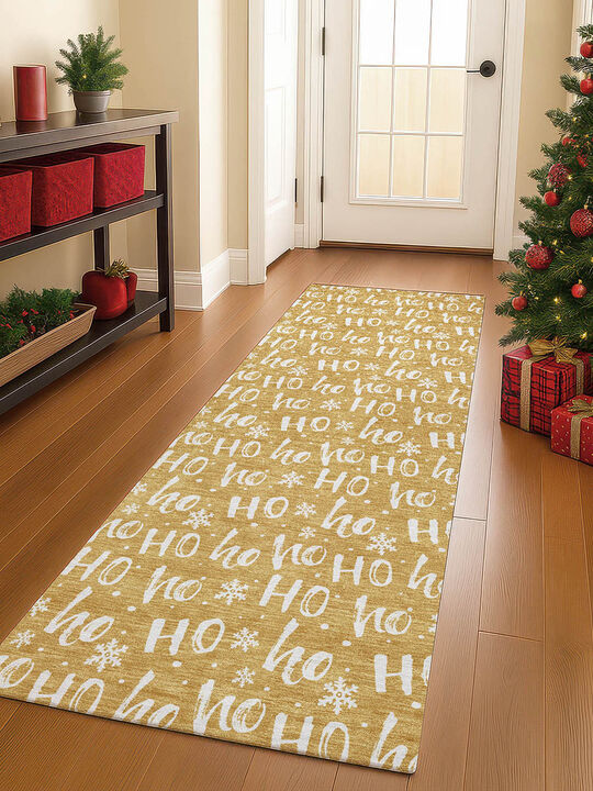 Merry & Bright MY22 Gold 2'3" x 7'6" Rug
