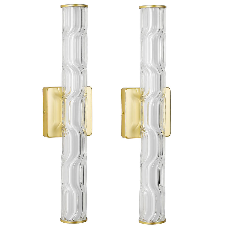 3.5 in. 1-Light LED Wall Sconce with Iron Shade (Set of 2) image number 0