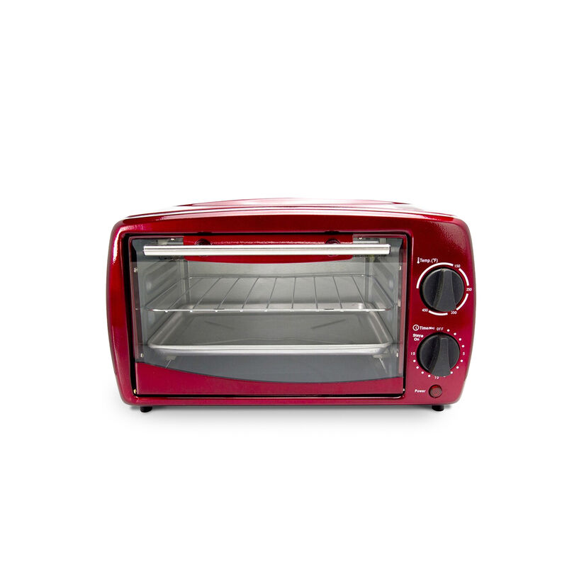 Brentwood 9-Liter (4 Slice) Toaster Oven Broiler (Red)