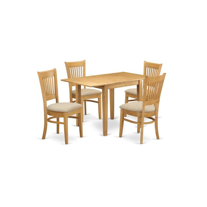 East West Furniture Dining Room Set Oak