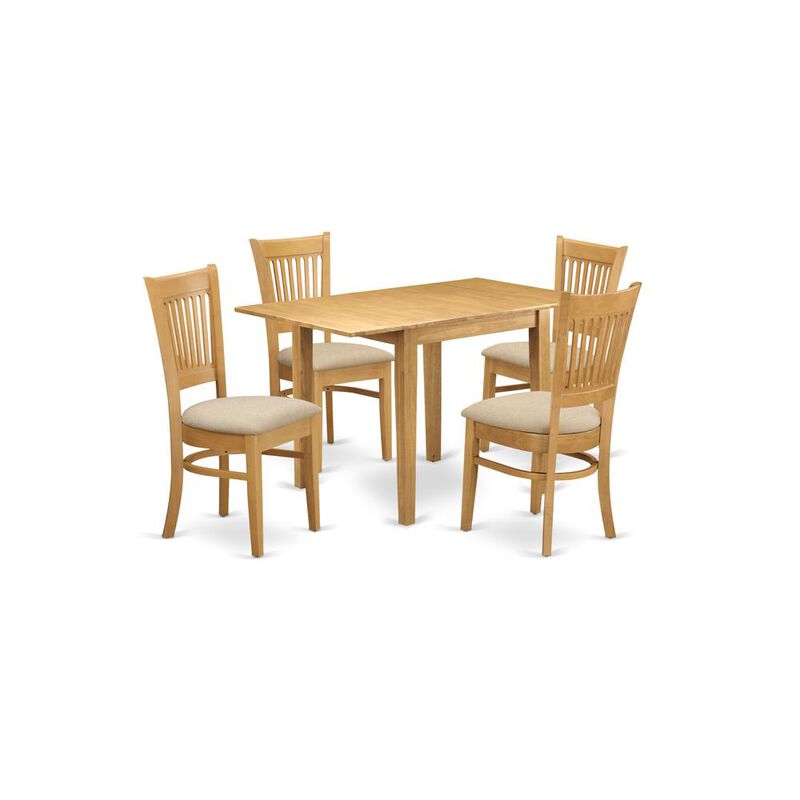 East West Furniture Dining Room Set Oak