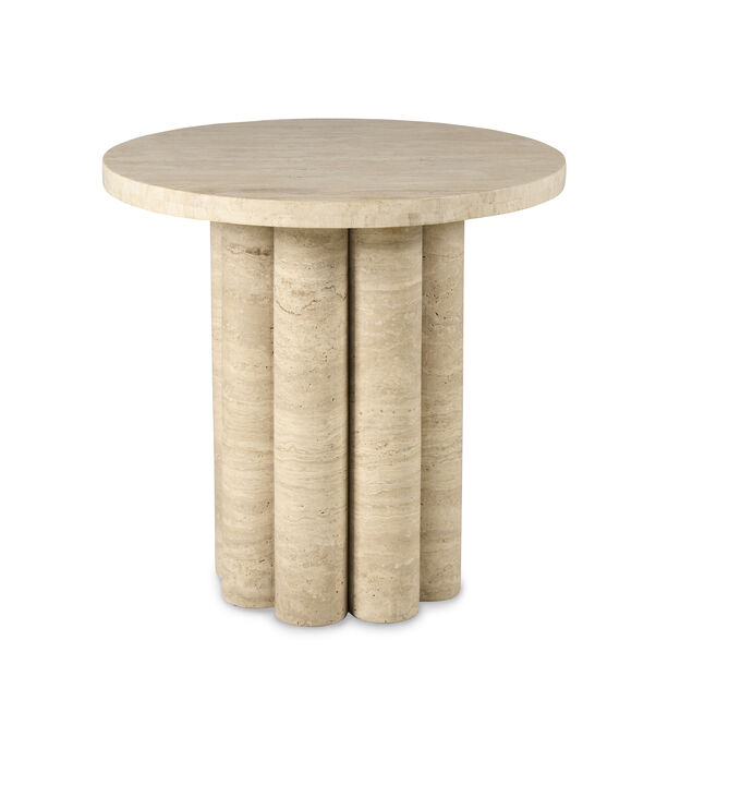 Tivoli Accent Table Travertine