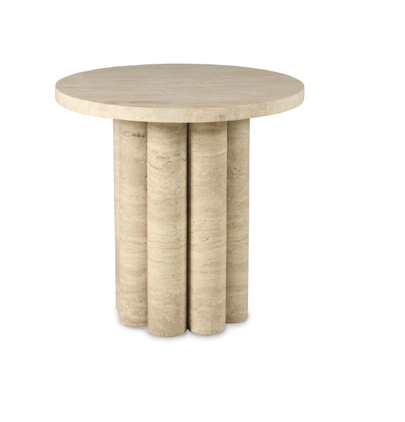 Tivoli Accent Table Travertine