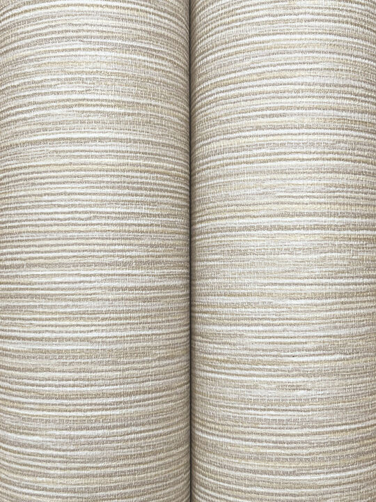 Oasis Brass Faux Grasscloth Wallpaper