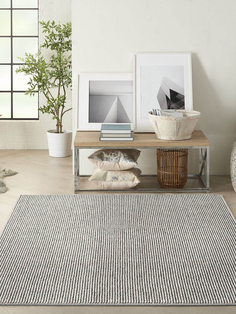 Natural Texture NTX01 Ivory/Gray 3'11" x 5'11" Rug