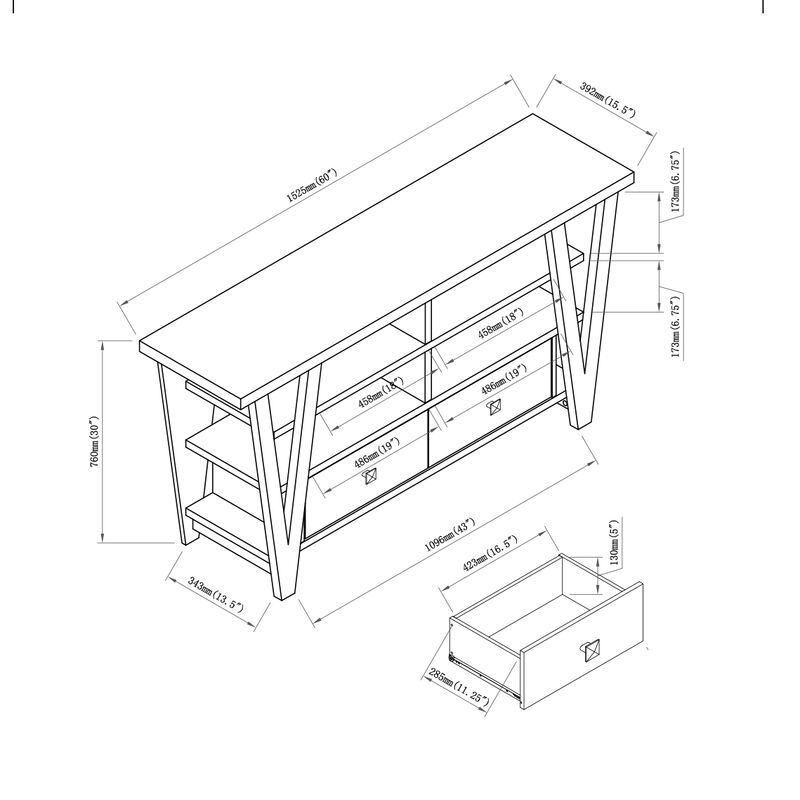Cufruf metal square TV Stand image number 3