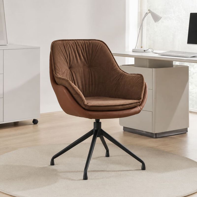 GOODSILO Ergonomic High Back Faux Leather Office Chair with Adjustable Height, 360&deg; Swivel and Soft Padding for All-Day Comfort image number 3
