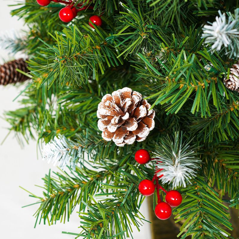 Doljod Pre-lit Xmas Tree Artificial Christmas 3-Piece Set image number 5
