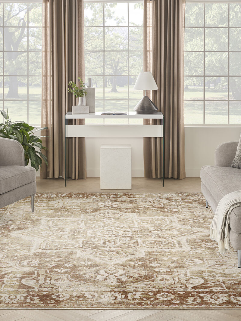 Astra Machine Washable ASW12 Rust 9' x 12' Rug