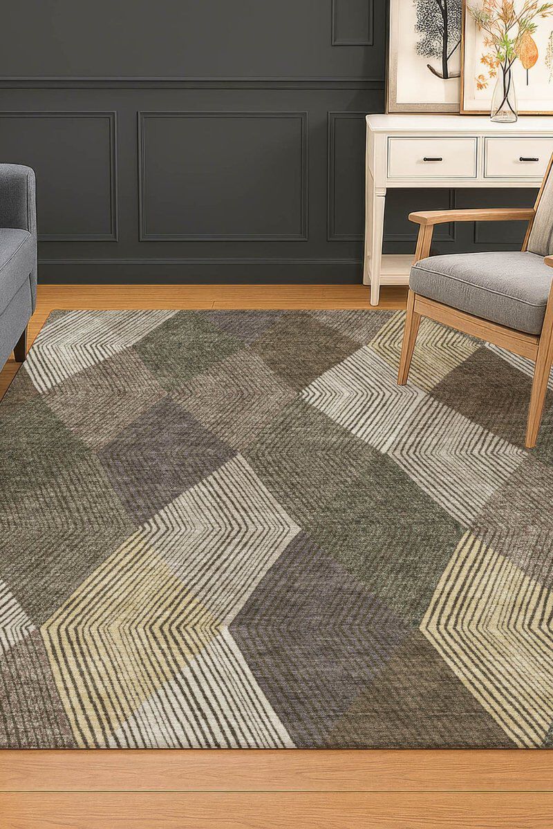 The Reserve TR11 Brown 9' x 12' Rug image number 1