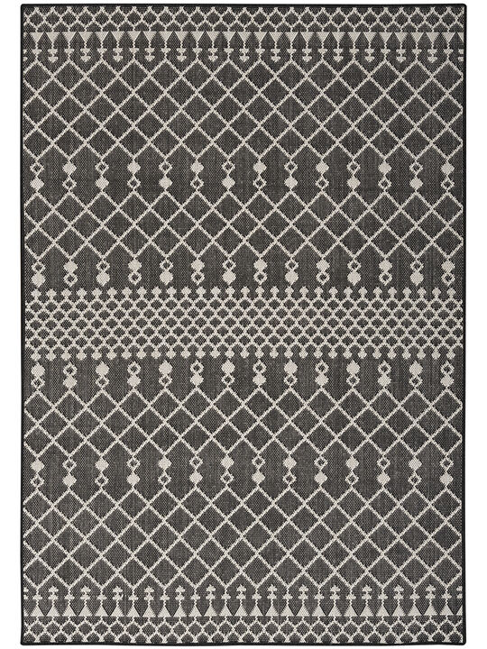 Positano POS02 Black 4' x 6' Rug