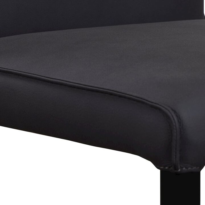 Porter Designs Rigel Full-Grain Leather Dining Chair, Gray (Set of 2)