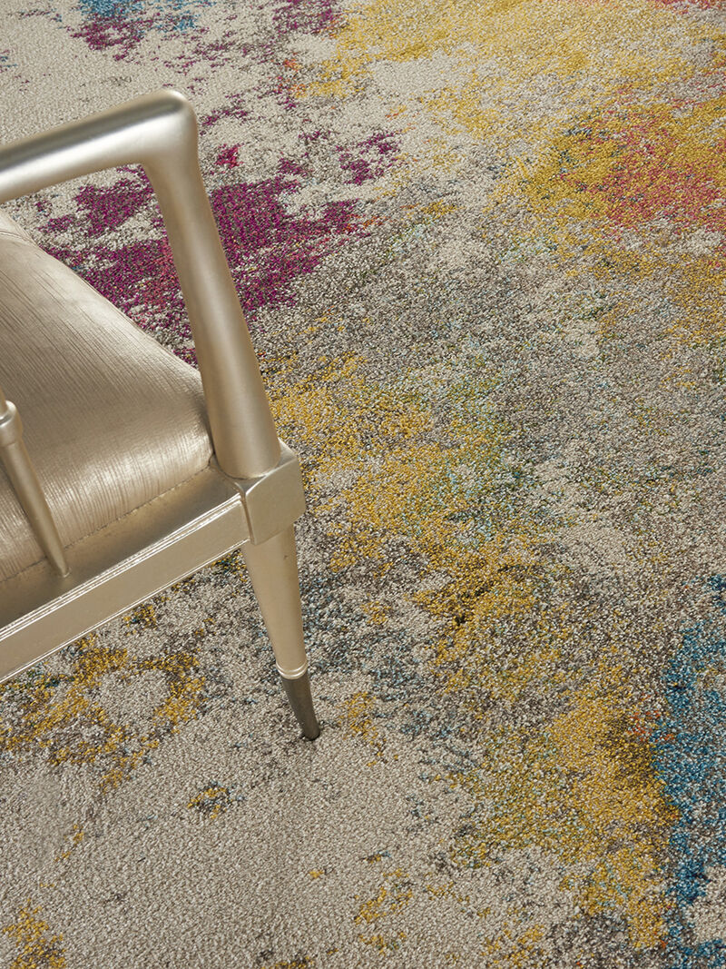 Celestial CES12 Ivory/Multicolor 6'7" x 9'7" Rug