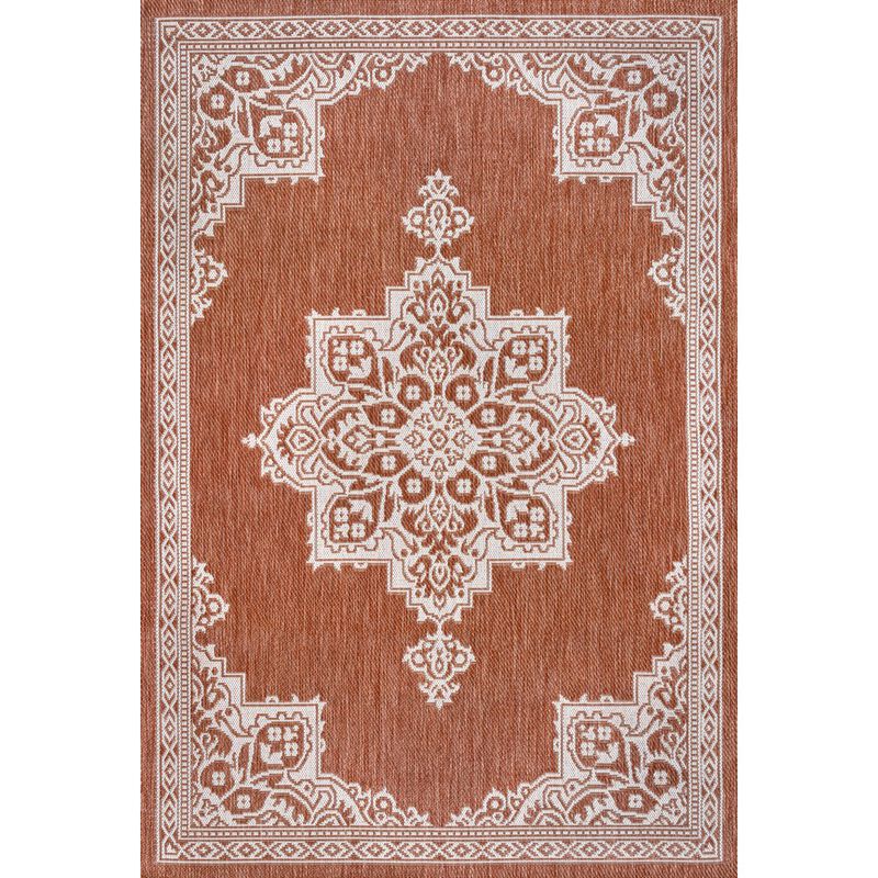 Arden Vintage Casual Medallion Indoor/Outdoor Area Rug