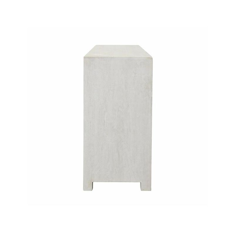 World Interiors Isla 70" Sideboard in Distressed White image number 3