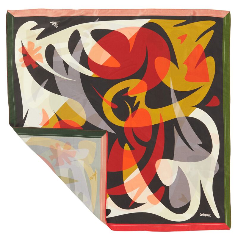 Patient Season | 28" Mulberry Silk Furoshiki Gift Wrap by Essery Waller image number 0