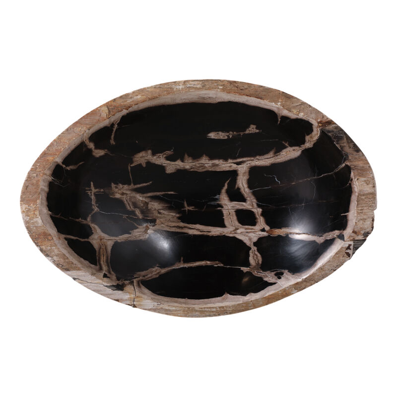 18" Petrified Wood Oval Bowl image number 5