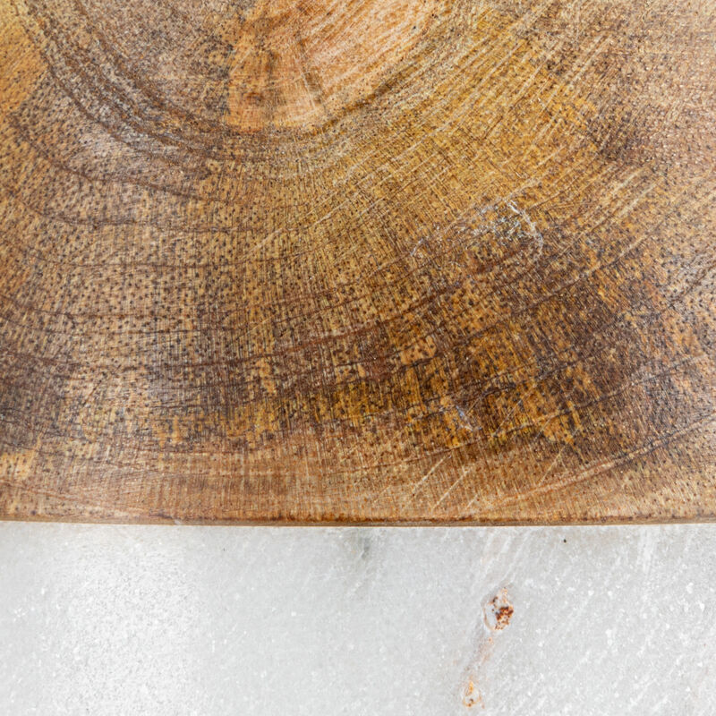 Mango Wood and Marble Bottle Holder image number 4