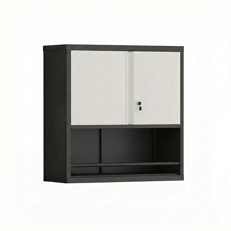Metal Adjustable 2 Doors Metal Kitchen Pantry Cabinet With Adjustable Shelves image number 0