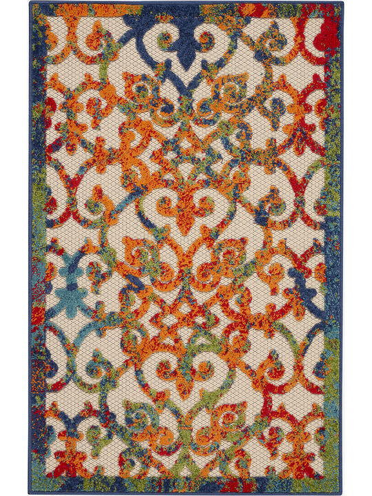 Aloha ALH21 Multicolor 3' x 5' Rug