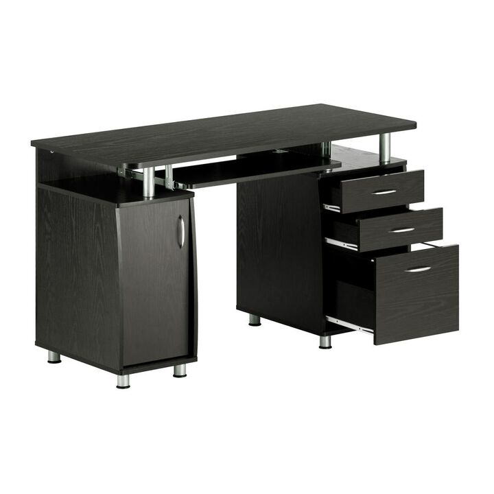 Techni Mobili Complete Workstation Computer Desk with Storage, Espresso