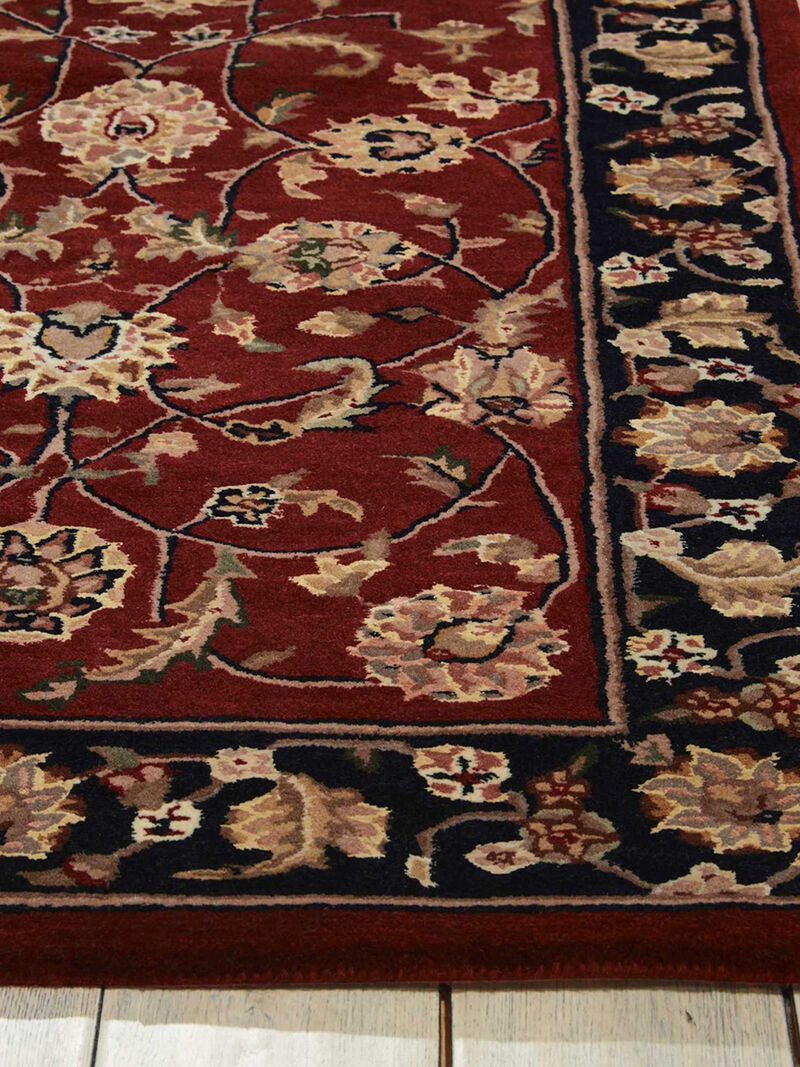 Nourison 2000 2002 Burgundy 2'6" x 12' Rug image number 2