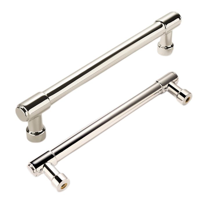 Khtumeware 10 Pack 5 Inch Polished Nickel Cabinet Pulls - Drawer Pulls and Handles for Cupboards