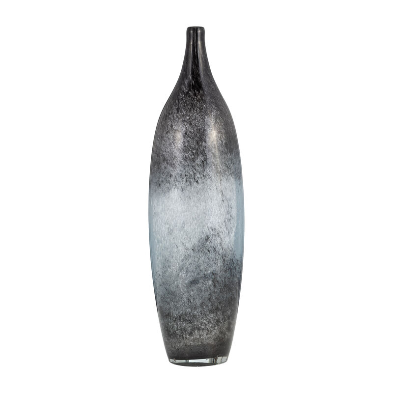 Glass, 18" Vase Blue Ombre image number 0