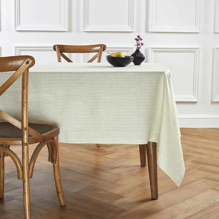 Linen Tablecloth - Narrow Stripe