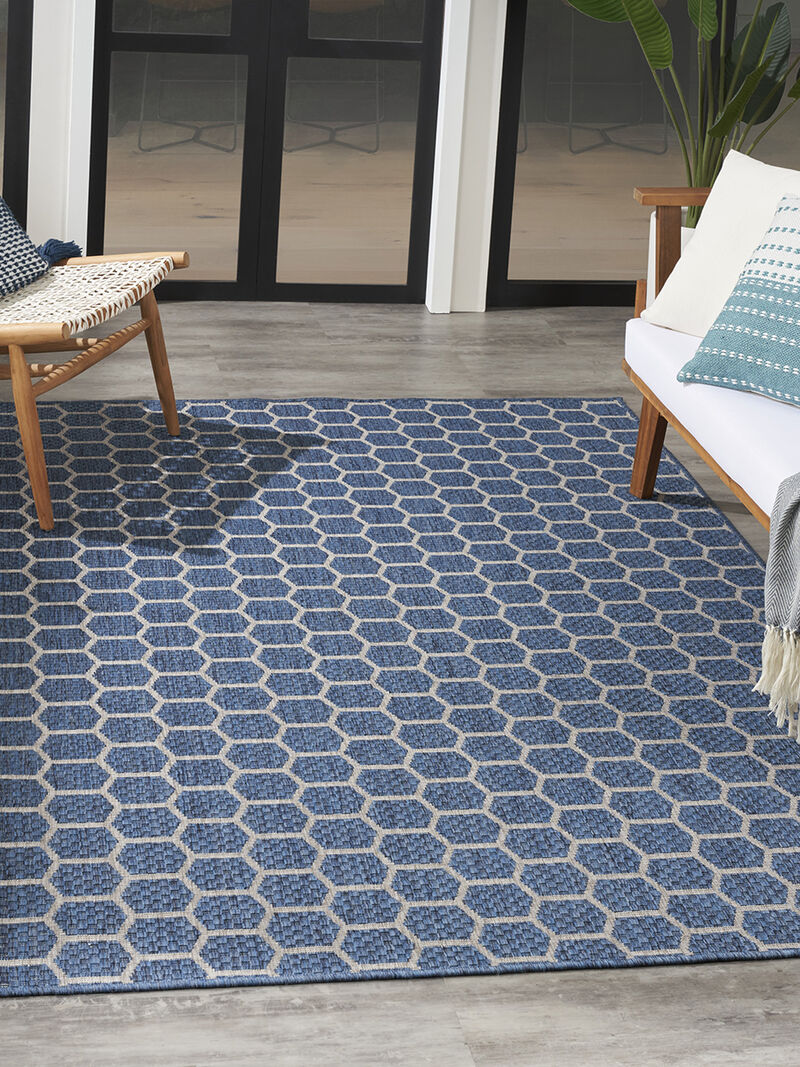 Twist Reversible TWS01 Blue 4' x 6' Rug