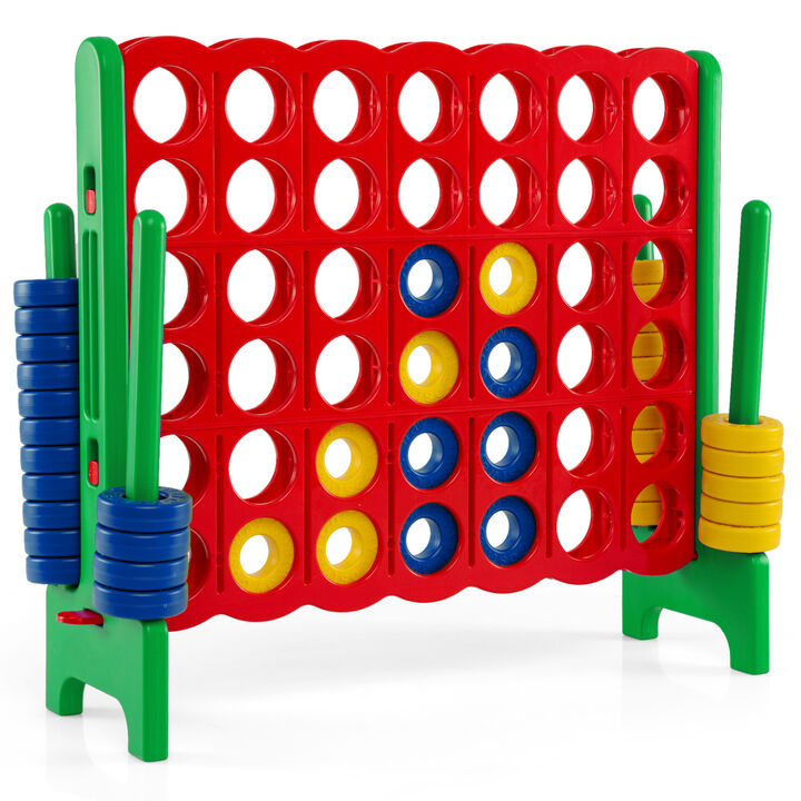 Oversized 4 to Score Game Set for Kids and Adults for Outdoor Play