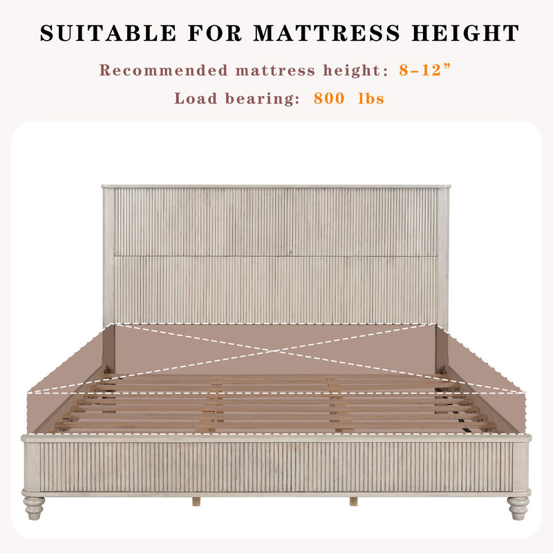 Zafblu King Platform Bed image number 5