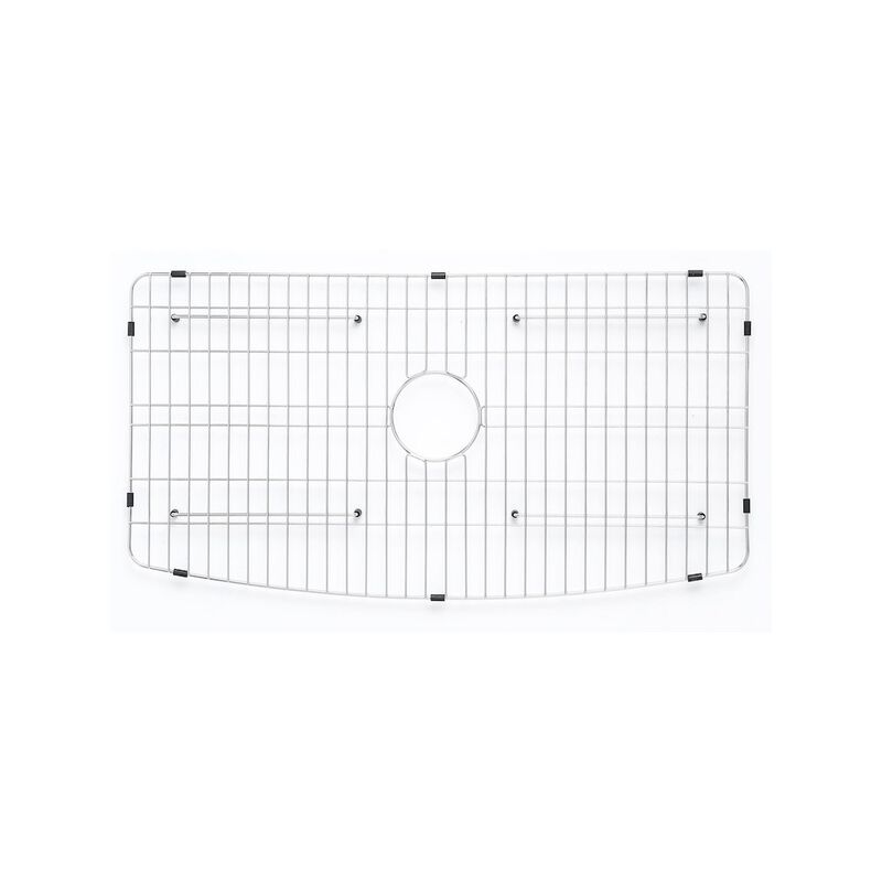 ALFI brand ALFI Brand White Smooth Curved Apron 36 x 20 Single Bowl Fireclay Farm Sink