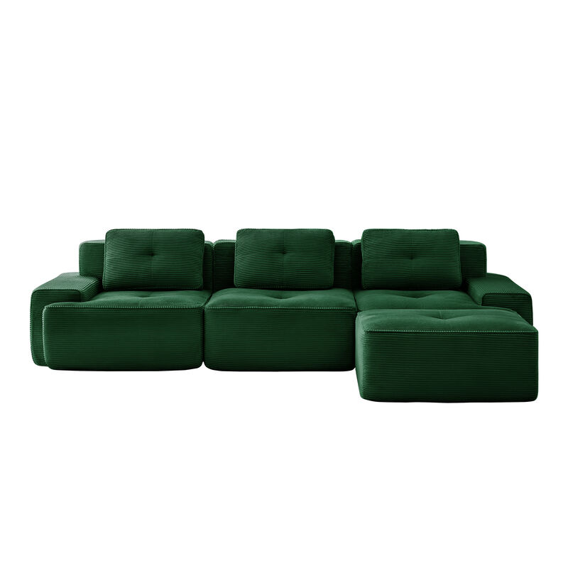 Jonvar 117" Modern L-Shaped Modular Sectional image number 0
