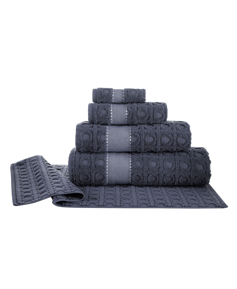 Brooks Brothers Circle in Square 2 pcs Bath Towels