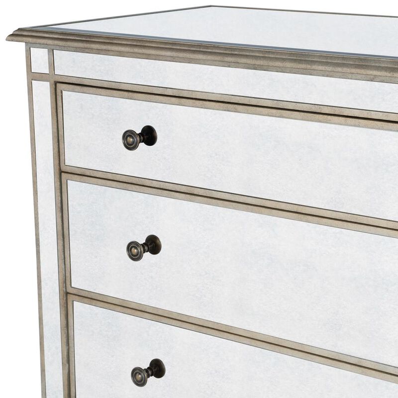 Butler Specialty Laflin Mirrored Console Chest, Silver