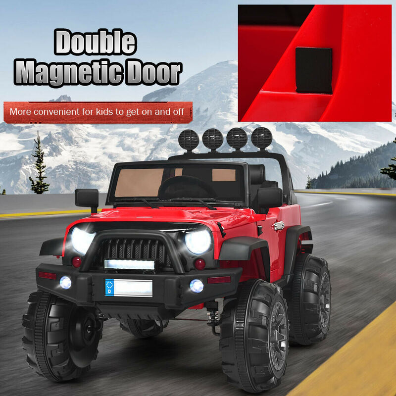 Kids 12V Ride On Car with Remote Control and Double Magnetic Doors image number 3