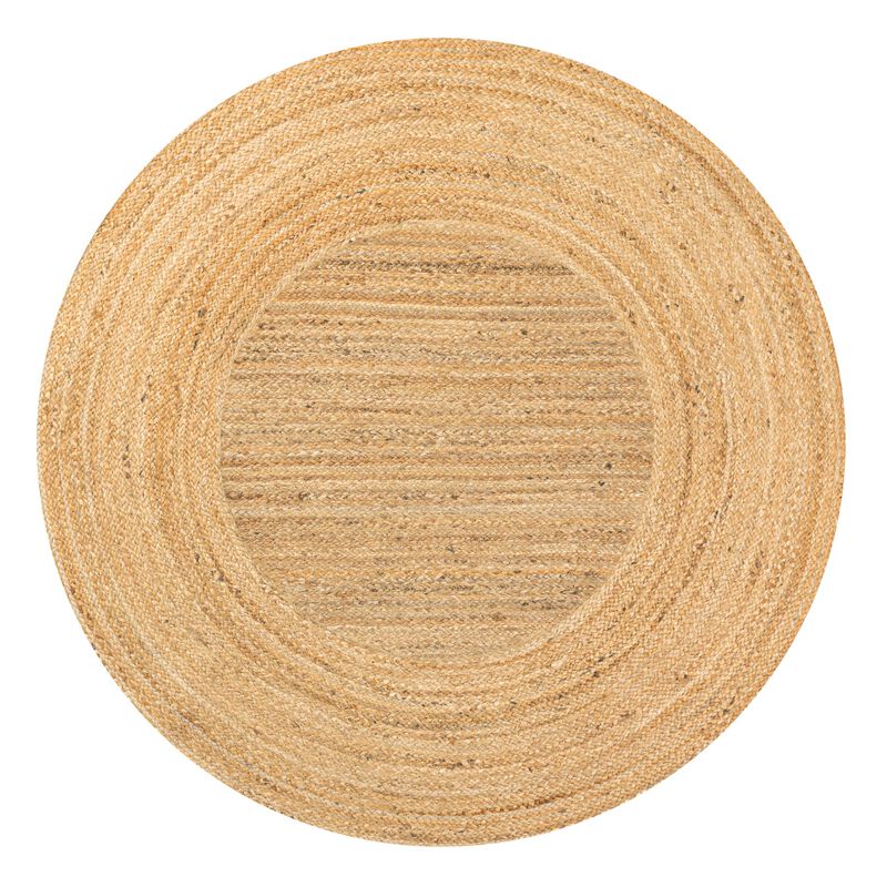 Harmony Boho Jute Circle Natural Round Area Rug