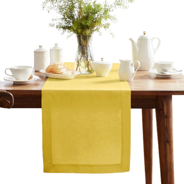 Solino Home 100% Pure Linen Table Runner - Sonoma