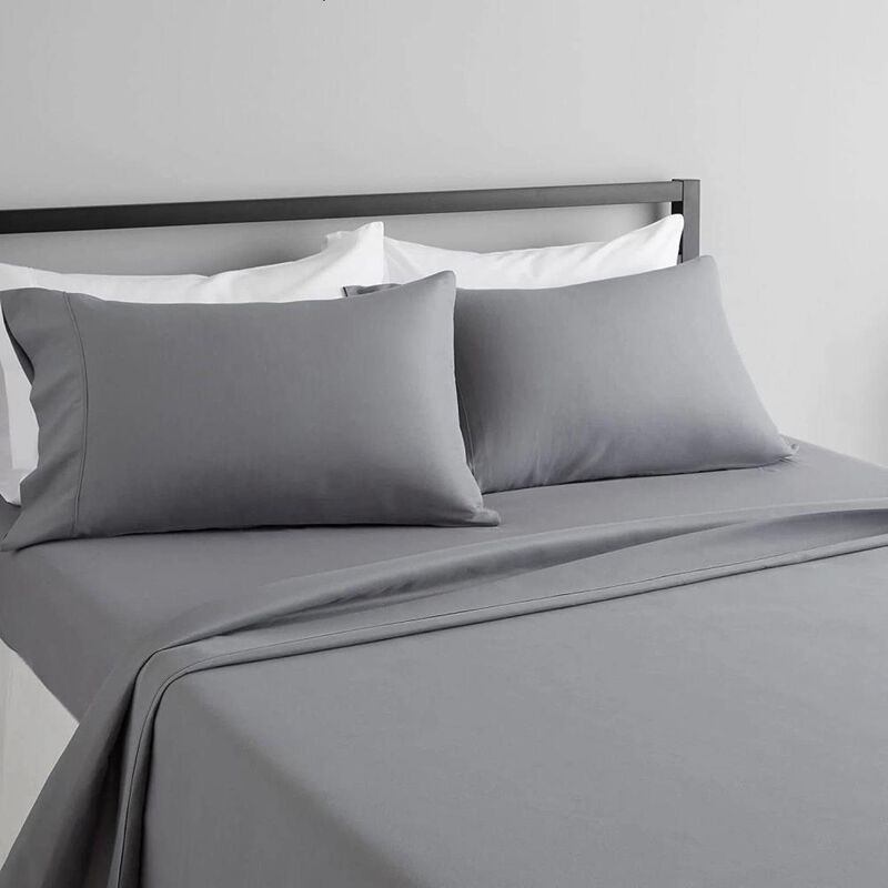 Hivvago King size Silver Grey 100-Percent Egyptian Cotton 1000 Thread Count Sheet Set