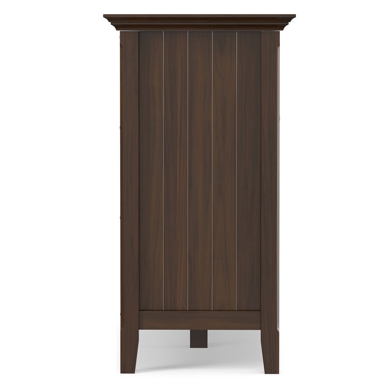 Bedford SOLID WOOD 62 inch Wide Transitional Wide Storage Cabinet in Dark Tobacco Brown image number 5