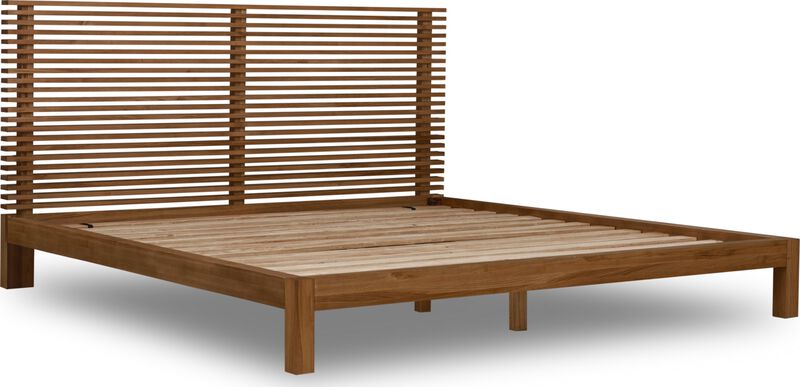 Tanner Full-size Solid Ash Platform Bed in Roux image number 6