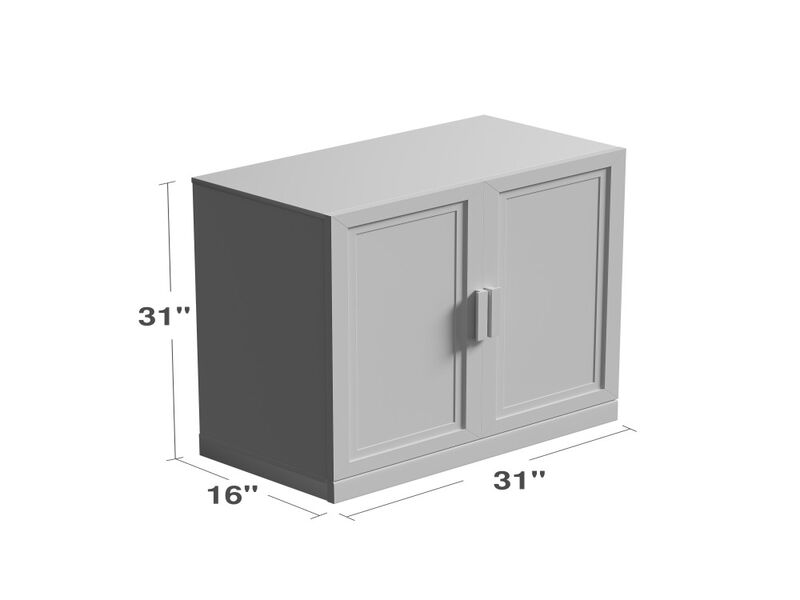 62" High Wood Grain Decorative Storage Cabinet with Sufficient Space for 12 Shelves image number 5