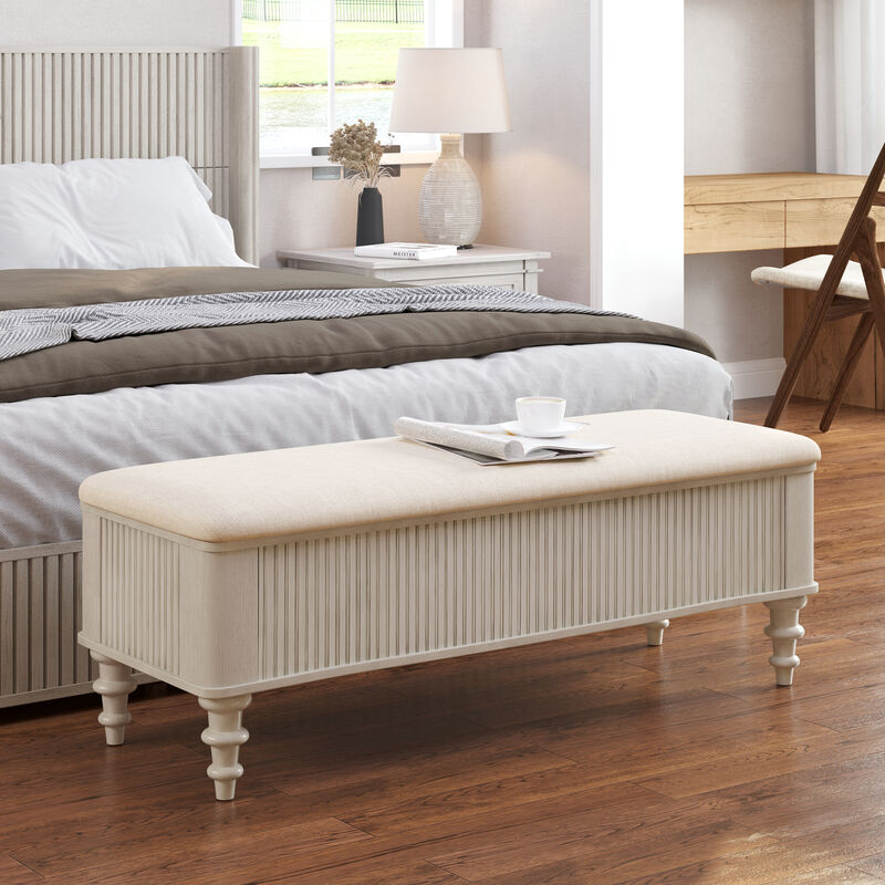 Frigob Storage Ottoman Bench image number 1