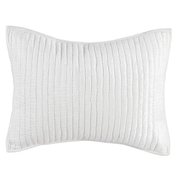 Lipa 20 x 26 Classic Handmade Standard Pillow Sham, Rayon Velvet-Benzara